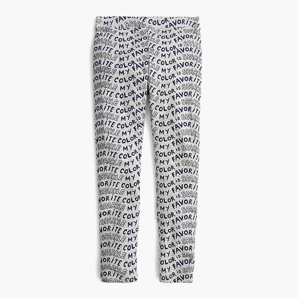 Crewcuts Other - CREWCUTS Girls Leggings Favorite Color Is Sparkle